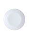 Ankor Plate Shallow Glass White with Diameter 24cm