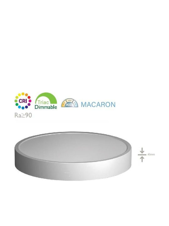 Fos me Rund LED Panel 24W