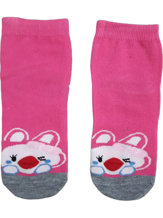 Domina Детски къси чорапи Happy Pink Pig