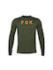 Fox Ranger Lange Ärmel Radtrikot Grün