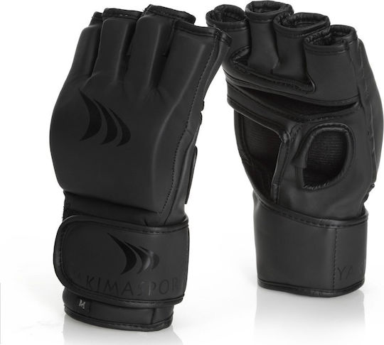 Yakimasport Γάντια ΜΜΑ από Συνθετικό Δέρμα Μαύρα