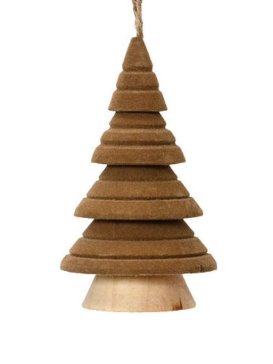Kaemingk Weihnachtsbaumschmuck Baum Braun 6x10cm