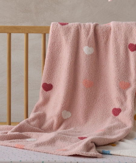 Kentia Decke Kinderbett Astero 14 Pink Gestrickt Rosa Pink 100x140cm