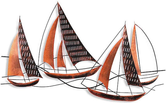 Barbaros Wall Decor 930dyu1277 125x4x74cm Black-copper Wallity Metal Barbaros Wall Decor 930dyu1277 125x4x74cm Black-copper Wallity Metal