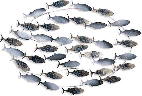 Wanddekoration Fische 930dyu1274 94x4x58cm Multi Wallity Metall