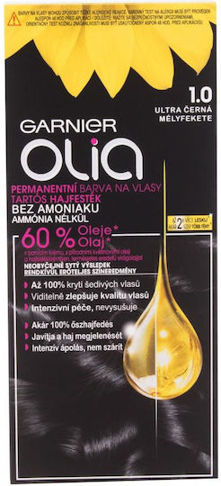 Garnier Olia Βαφή Μαλλιών Χωρίς Αμμωνία No1.0 Μαύρο 50gr