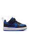 Court Borough Παιδικά Sneakers με Σκρατς Μαύρα