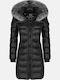 Women's Long Lifestyle Jacket for Winter Black