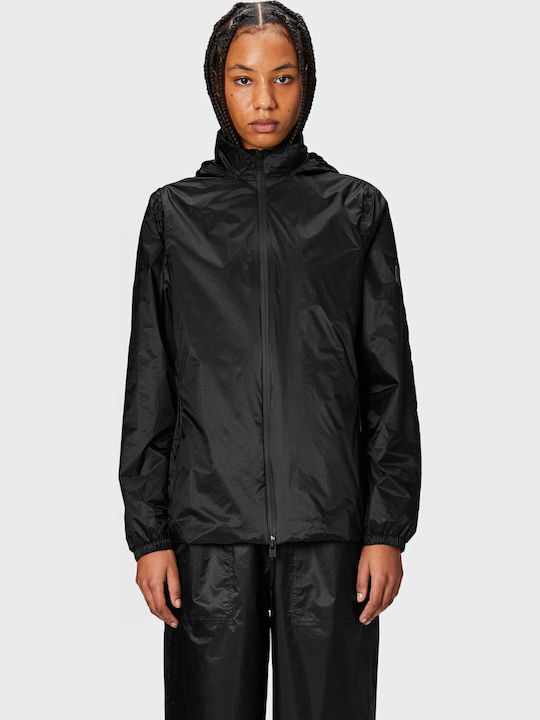 Rains Κοντό Γυναικείο Μπουφάν για Χειμώνα Black