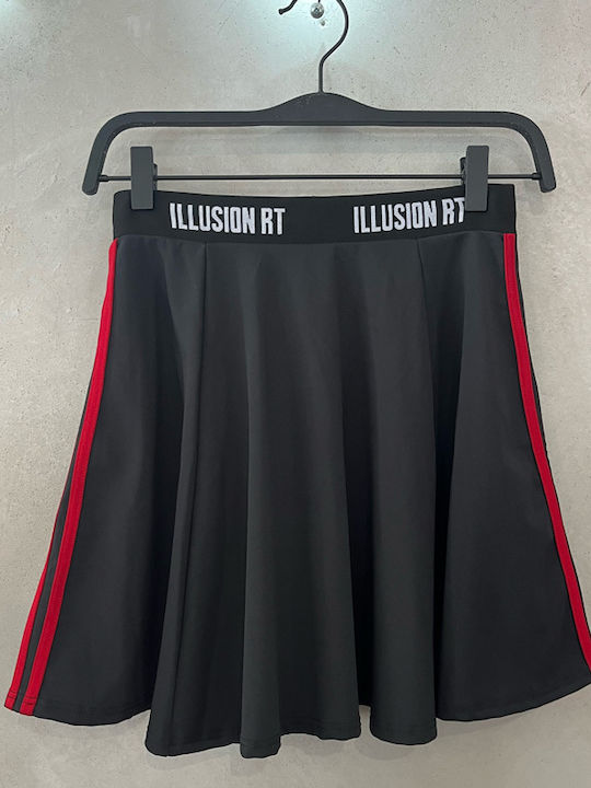 Φούστα Κλος Black With Red Stripes