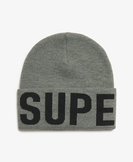 Beanie Männer Beanie Gestrickt in Gray Farbe