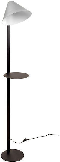 Luma Floor Lamp H160xW30cm. with Socket for Bulb E27 black-silver