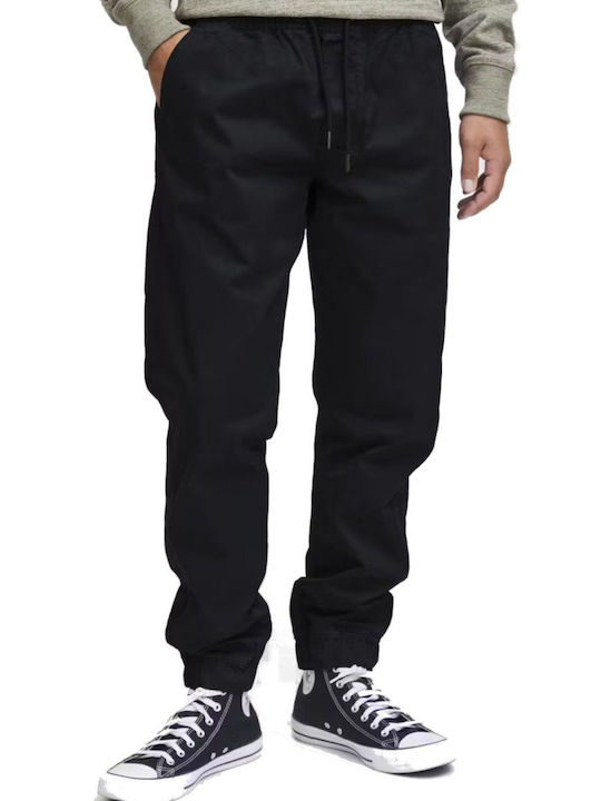 Blend Trousers Chino Elastic in Baggy Line Black