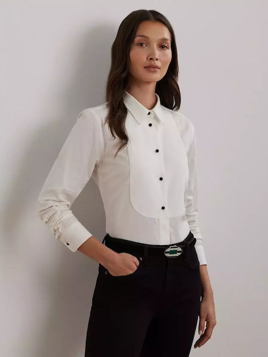 Ralph Lauren Women's Long Sleeve Shirt White 200951671001