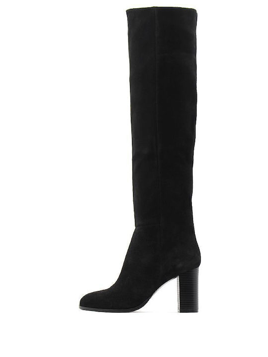 Fardoulis Suede High Heel Women's Boots with Zi...