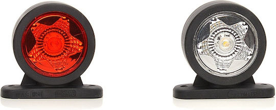 LED позиционна светлина рамо 883 W56star 12v-24v бяло червено беше