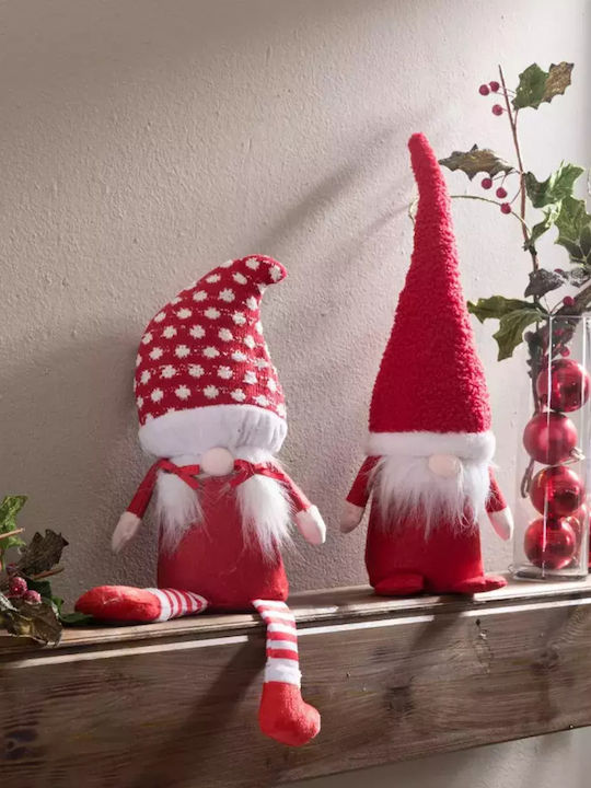 Teoran Christmas Figure Elf Red Length 8cm