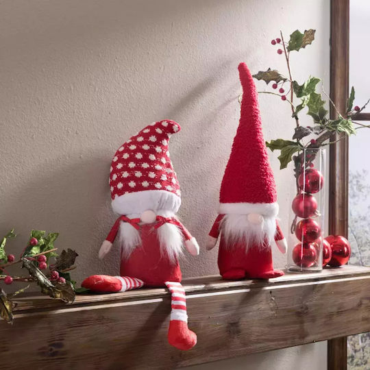 Teoran Weihnachtliche Figur Elf Rot Länge 8cm