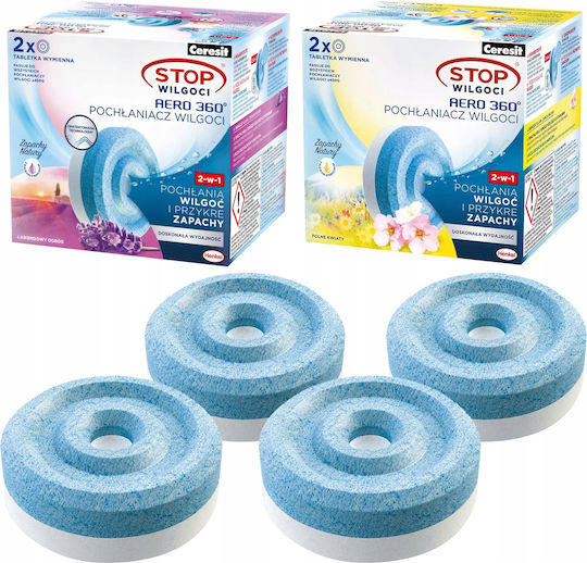 4x Ceresit Absorber Tabletten 450g 2x Lavendel 2x Wiesenblumen