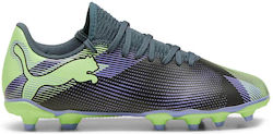 PUMA 7 Play Fg Ag Jr FG/AG Детски Футболни Обувки с Бутони Сиви