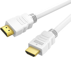 Cabletime 971362 HDMI male - HDMI male 1m Λευκό Cabletime 971362 HDMI male - HDMI male 1m Λευκό