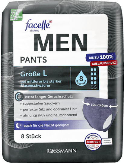 Facelle Men's Incontinence Pad 8pcs