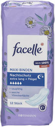 Facelle Night Sanitary Pads with Wings 12pcs