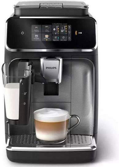 Philips Series 2300 Αυτόματη Μηχανή Espresso 1500W Πίεσης 15bar με Μύλο Άλεσης Γκρι EP2339/40
