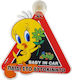 Guard Baby on Board Sign with Suction Cup Red