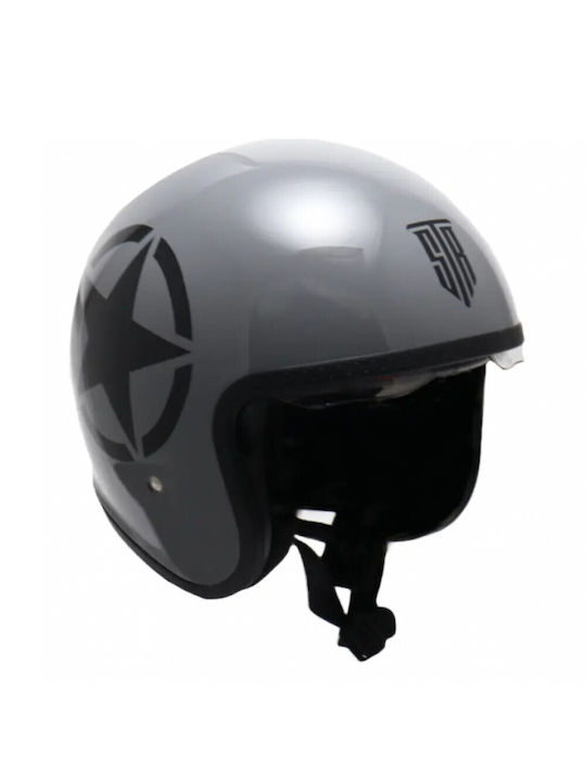 STR Retro Κράνος Μηχανής Jet ECE 22.06 με Sunvisor