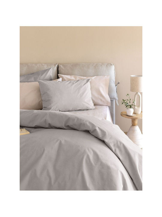 Palamaiki Etoile/2 Pillowcase Set with Envelope Cover Silver 52x72cm.