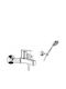 Fiore Mischung Bade- / Duscharmatur Badewanne Komplettes Set