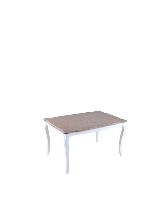 Masă Sala de mese Whitewashed 130x90x76buc
