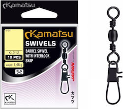 Kamatsu Wire Split Ring Fishing Black