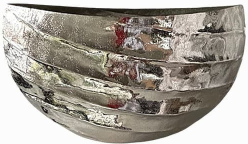 Art et Lumiere Decorative Vase Silver 22x16x39cm