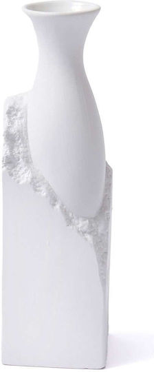 Aberto Design Decorative Vase White 10x10x35cm