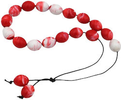 Worry Beads Made of Red Resin