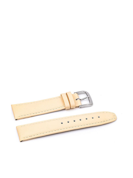 Kuki Lederriemen Beige 22mm