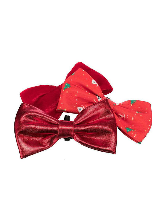 Hanging Bow Ornament Fabric Red