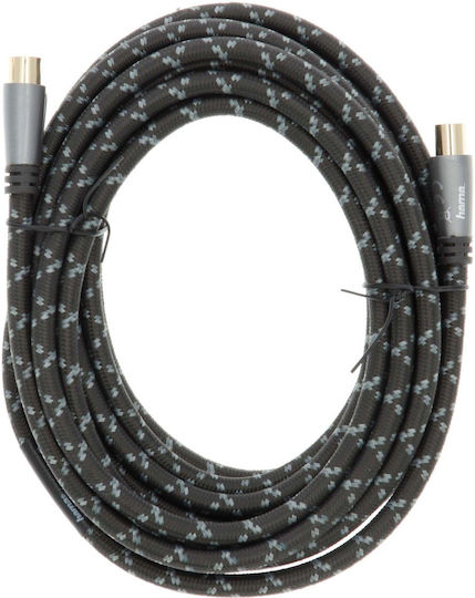 Hama 205072 Coaxial Cable 5 Meters Gray 120 Db
