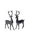 Zaros Christmas Figure Deer Black 5x5x6cm