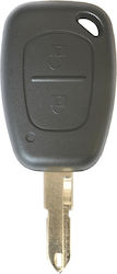 Contact Key Case Renault Clio Kangoo Master Modus Trafic 2 Buttons Key