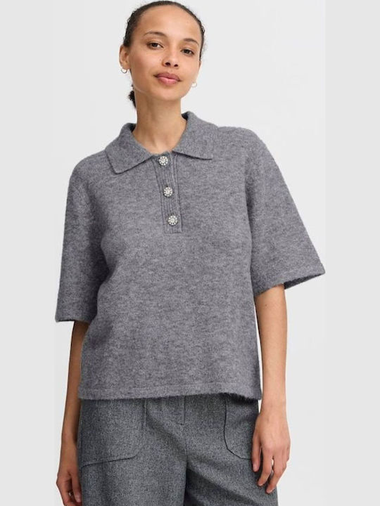 Women's Sweater Grey - Mid Grey Melange