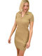 Sommer Mini Damenkleid Beiges