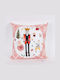 Eurolamp Weihnachtsdekoratives Kissen Platz Rosa 45x45cm