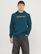 Sweatshirt mit Kapuze Petrol (Item J062)
