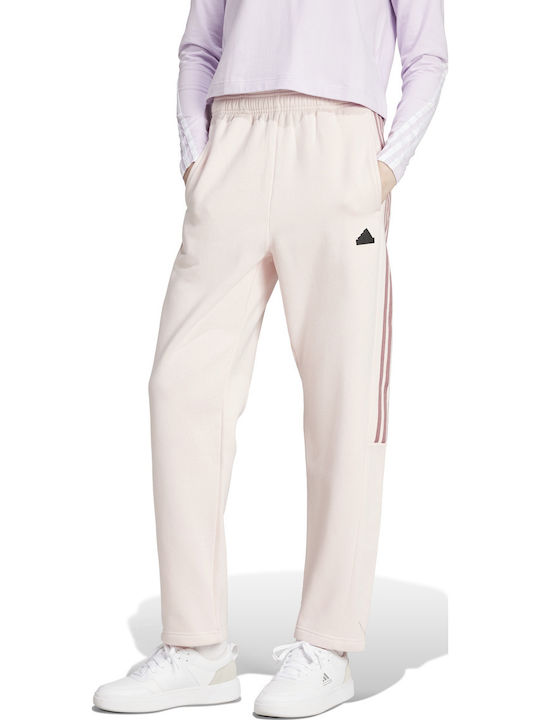 adidas 3-stripes Παντελόνι Φόρμας Fleece Pink