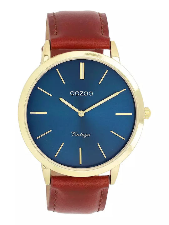 Oozoo Women's Watch with Brown Leather Strap
