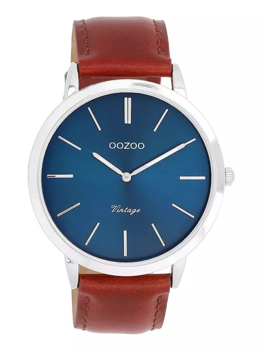 Oozoo Timepieces Women's Watch with Brown Leath...