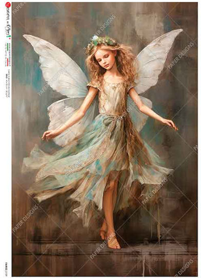 Decoupage Reispapier Blonde Fee A4 22x32cm
